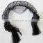 Dancing party hair acessories black lace hair band cosplay in hairbands                        
                                                                                Supplier's Choice