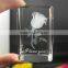 Beautiful crystal glass wedding gift items with led base