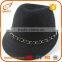 Design your own dressy hat floppy dress felt hats women with metal chain                        
                                                                                Supplier's Choice