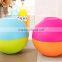 colorful 4pcs plastic serving dish salad bowl in set