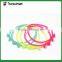 Lovely candy colors bow tie elastic ponytail holder hair tie