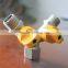  china wholesale swing brass ball valve for gas system