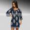 JPSKIRT1508817 New Fashion Summer Ladies Long Sleeve Chiffon Casual Dress
