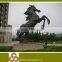 large standing cast brozne horse