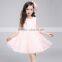 pink beaded organza sleeveless ball gown baby girls party wear dress