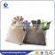 beige hook and loop style printed envelop jute pouch with flap