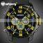 INFANTRY Yellow Men's Quartz Chronograph Black Silicone Military New Watch