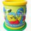 cartoon series lovely bear pattern embossed soft pvc pen holder