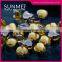 Preset Cabochon Acrylic Rhinestone in Sew on Mounting