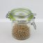 250ML Clear Hermetic Glass Spice Jar with Metal Clip and Silicon Ring & Glass Candy Jar