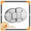 SH-180H Semi-cirinal 180 degree Mirror/Satin finished stainless steel small shower glass door pivot hinge/glass fitting