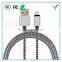 High Speed flat Nylon Braided usb 2.0 micro a male to b female adapter data line
