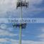 12M,30M,45M 4g cell phone tower with slip joint, monopole telecom tower with flangle