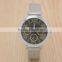 Silver small mesh steel quartz watch color dial roman number vogue watch