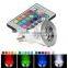 3W E27/GU10/E14/E27 16 Color LED RGB Magic Light Bulb+IR Remote Control CJ-RGBSD-001