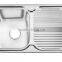 Stainless Steel Single Bowl Kitchen Sink With Drainboard GR-780