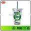 BPA Free eco friendly tumbler mug with curly straw 16 ounce