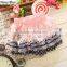 New Children Kids Girl's Wear Casual Cute Lovely Elastic Waist Lace Patchwork Floral Skirt