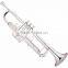 Silver Plated Trumpet Cheap Price Brass Body Material