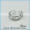 2015 Fashion Jewelry of Zircon Fashion Silver several layer ring