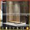 cheep prefabricated frameless 304SUS brushed nickel rectangle sliding shower doors
