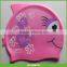 New Boys Swimming Cap Kids Junior Silicone Swim Hat Easy Fit