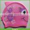 New Boys Swimming Cap Kids Junior Silicone Swim Hat Easy Fit