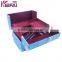 Custom Logo 4 Extend Trays Portable Blue Hard Shell Aluminum Beauty Case