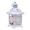 Mini hanging white wedding decoration tealight metal candle lantern