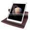 Premium PU Leather Brown 360 Degrees Rotating Stand Leather Case with Back Case for Apple iPad Pro 12.9