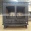 Lilyking black steel wood stoves, wood pellet bouble door heating stove for home use