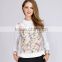 PRETTY STEPS 2016 China different types of blouse designs spring new design print casual lady blouse
