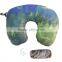 Regular U Shape Micro Beads Printing Travel Neck Pillow