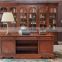 British Retro Design Home Office Furniture, Replica Executive Desk & Chair & Bookcase, Antique Reproduction Wooden Writing Desk