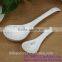 SP1535 Haonai High quality ceramic spoon, big ceramic soup spoon
