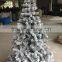Fire retardant flocked white christmas tree