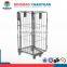 Foldable roll trolley logistics container pallet 4-Sided Nestable A-frame Roll Pallet rolling metal storage cage