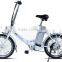 20 inch fashionable CE foldable electric folding bike for women