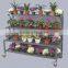 Tri-Step Display Bench with Purlin, Garden Display Racks , Flower Pot Display Racks