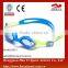 One color one peice for children flexible free swimming goggles