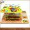Kids educational toy wooden 3D multi layer puzzle