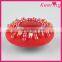 Wholesale fashionable decorative small red rhinestone button for garments and clothing WBKA-299