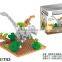 games building block dinosaur toys, diamond blocks, Mini block