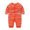 2016 Wholesale baby clothes newborn 100% cotton baby romper long sleeve infants pyjamas import from china
