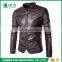 New Look Windproof Slim Fit Pure Color Turkey Mens PU Leather Jacket