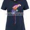 MGOO China Supplier Custom Sequin Embroidered T Shirts Women Soft Cotton Short Sleeves T Shirt