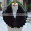 Myfur Top Quality Burgundy Hot Sale Fox Fur Collar China Supply Wholesale Price