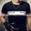 2016 Fashion Fit Best Quality letter printe Short Sleeve Fit Men's t shirt