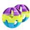 R1913H Qualified pet product manufacturer from China,colorful rainbow ball dog toy,wholesale pet toy