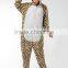 wholesale onesie with drop seat leopard print adult kids animal pajamas